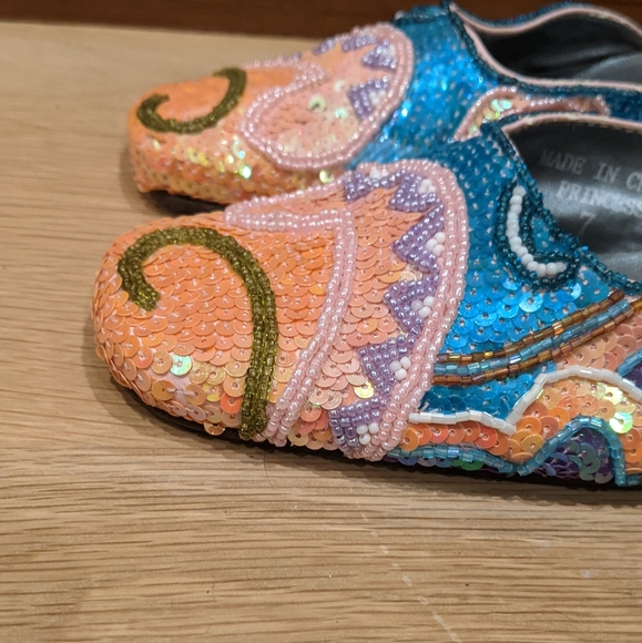 Vintage sequin kitten heel mules - Picture 4 of 12
